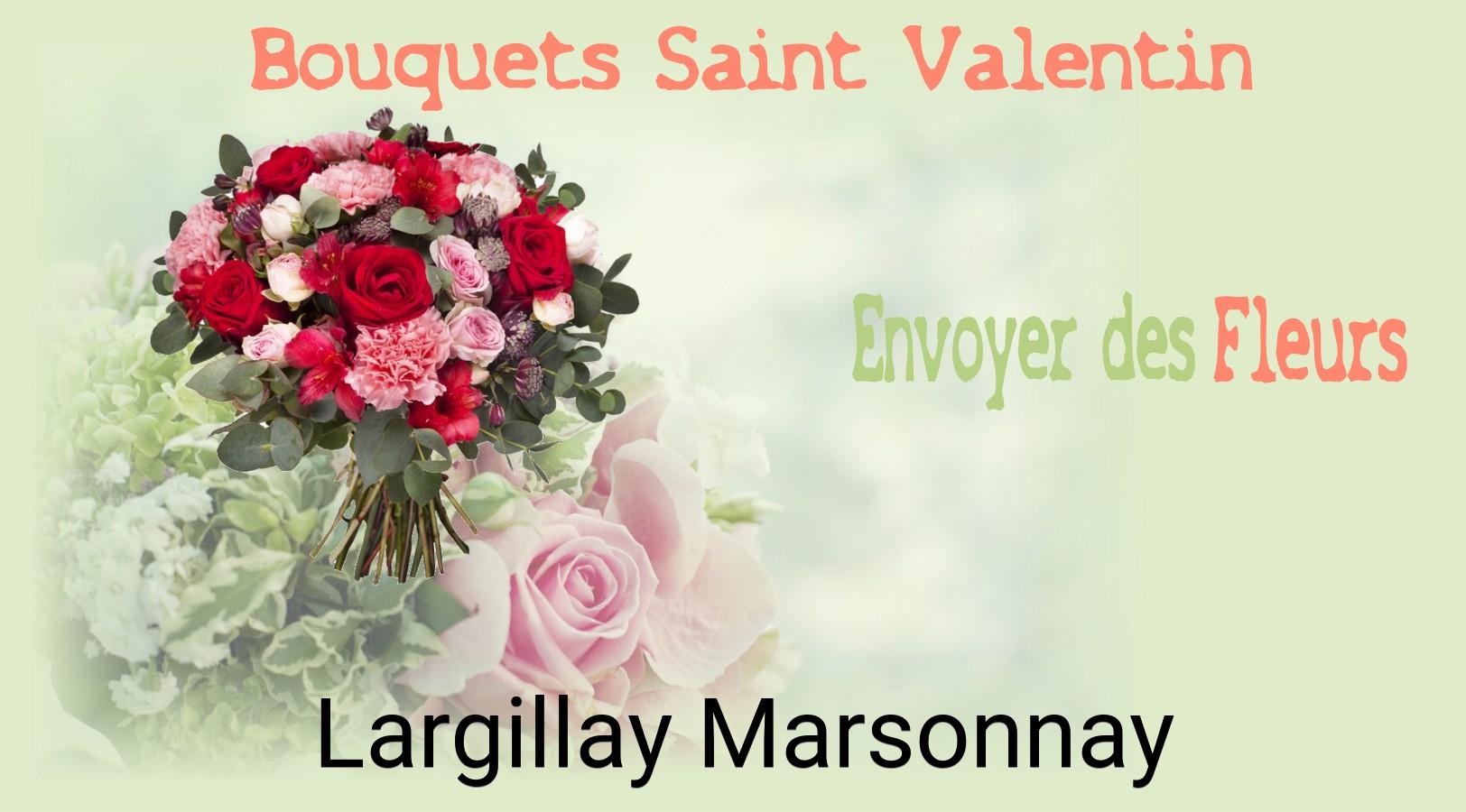 Roses de Saint-Valentin livrées à Largillay-Marsonnay